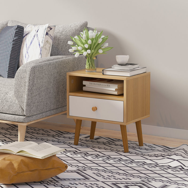 Montevia 40cm W Manufactured Wood Bedside Table