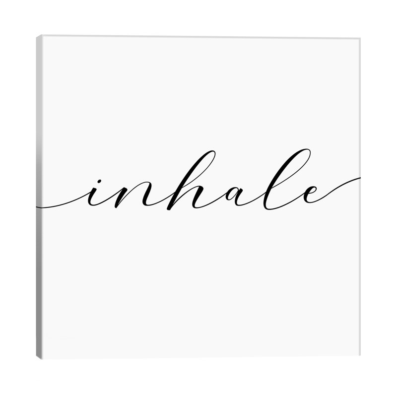 Inhale - Square - Wrapped Canvas Print, 93.98 cm H x 93.98 cm W x 3.175 cm D