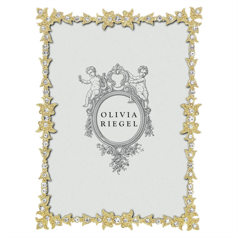Luxembourg Metal Picture Frame, Gold, 5" x 7"