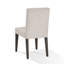 Chaise de salle à manger de style Parson 19 pouces Mod, bois d'hévéa, ensemble de 2-700312171-700312172