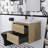 Glossy White Wall-Mounted Bathroom Vanity With Stone Resin Countertop And Soft Close Drawers-1784346374-1784346377