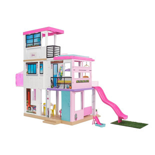 Barbie Dreamhouse 3 Story Dollhouse Playset w/ Pool, Slide, Elevator, and Lights