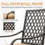 Chaises pivotantes d'extérieur en kaki - 360 degrés de rotation pour le jardin balcon terrasse de jardin bistro et coussin de soutien avec jardin, balcon, cour arrière, rotation, siège rembourré confortable