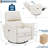 Power Swivel Glider Recliner Chair with USB & Lumbar Support for Living Room-2109954877