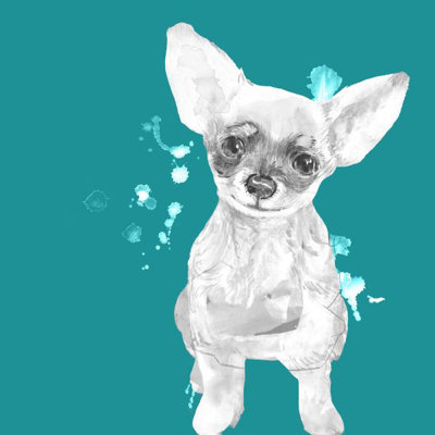 Vivid Puppies II Painting by Elle Youngstrom