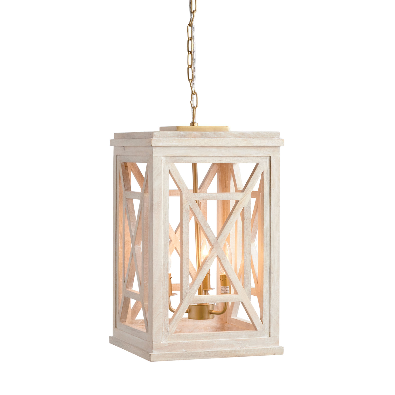 Single Light Wood Pendant