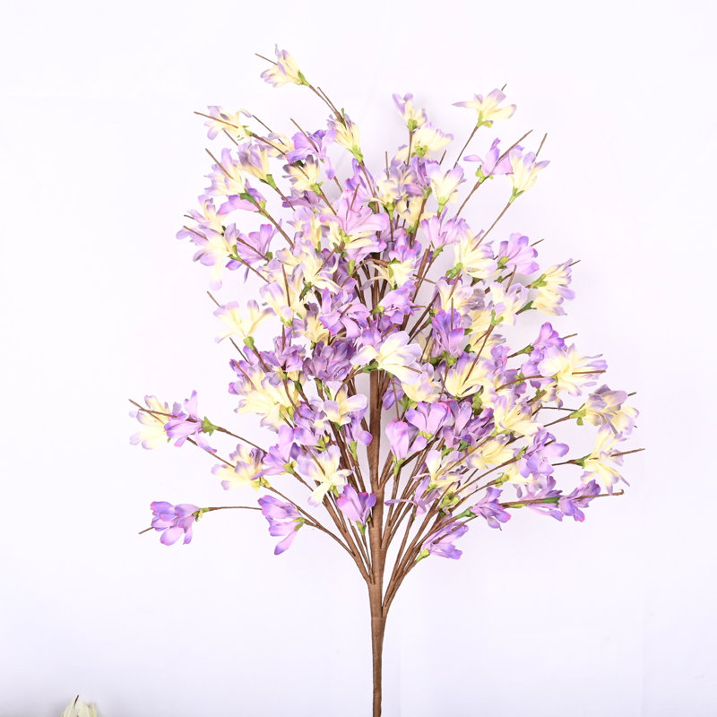 Faux forsythia, arrangement de fleurs, Mauve