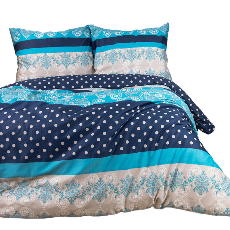 Cotton Duvet Cover Set with Pillow Shams Included