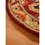 Tapis d'intérieur rond multicolore en soie et laine noué à la main-643327099