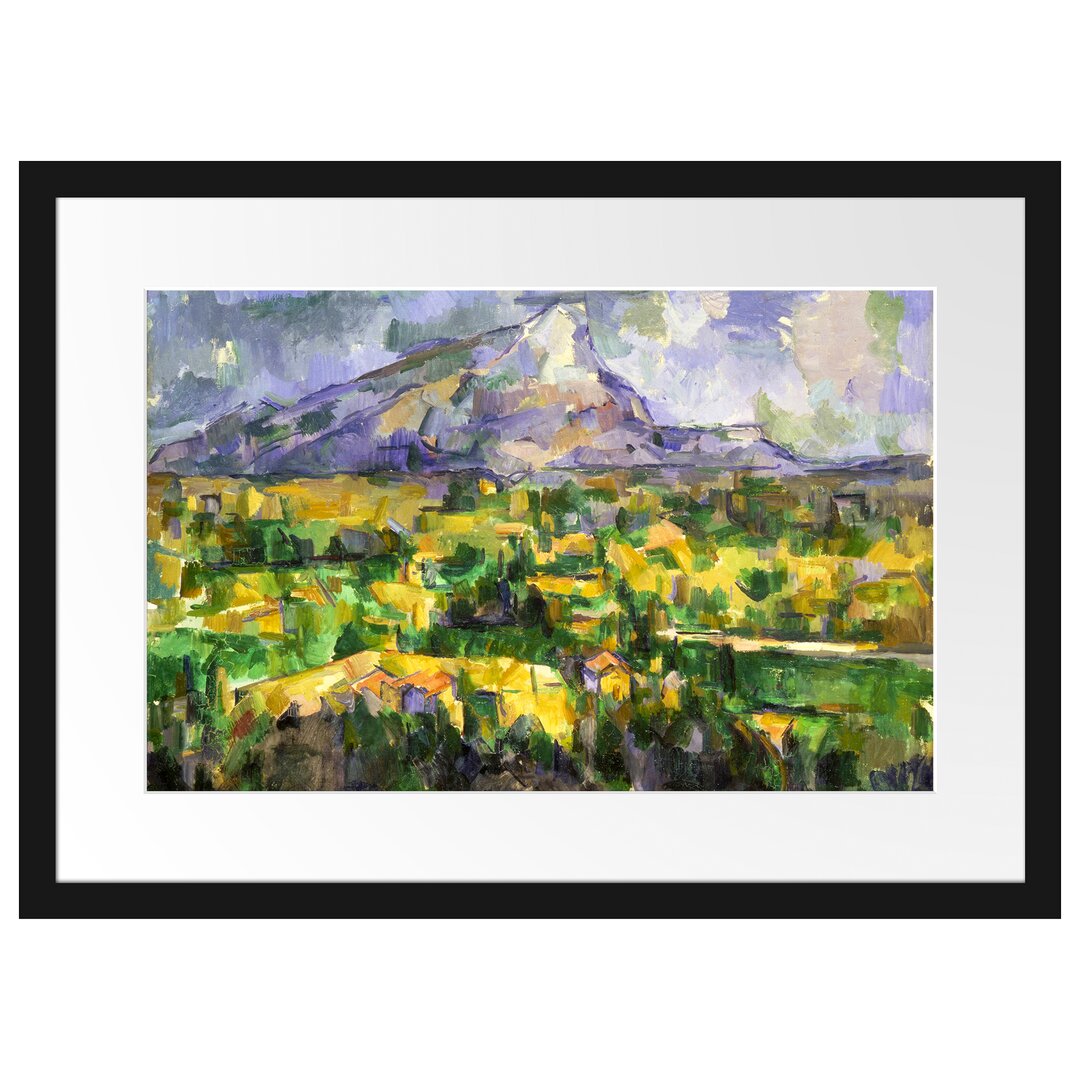 Gerahmter Kunstdruck Mont Sainte-Victoire von Paul Cezanne