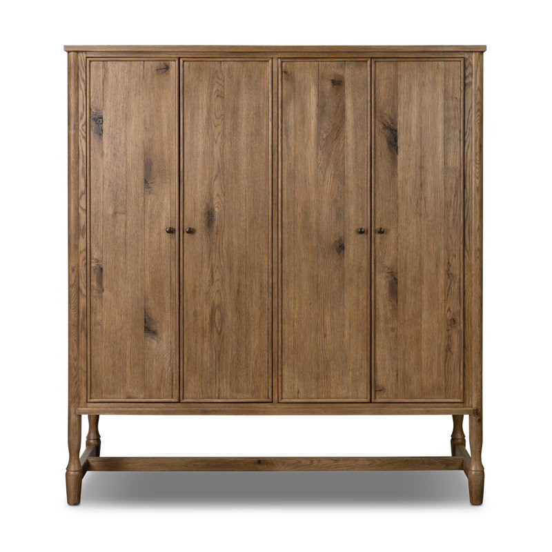 Bari Wide Cabinet, Weathered Oak