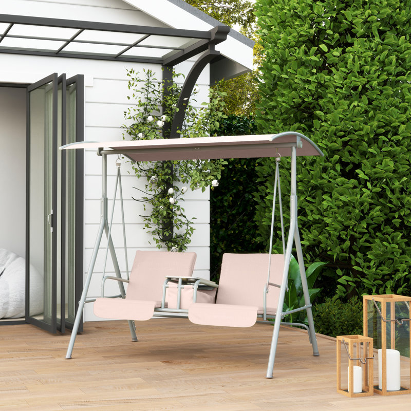 2 Person Porch Swing with Canopy