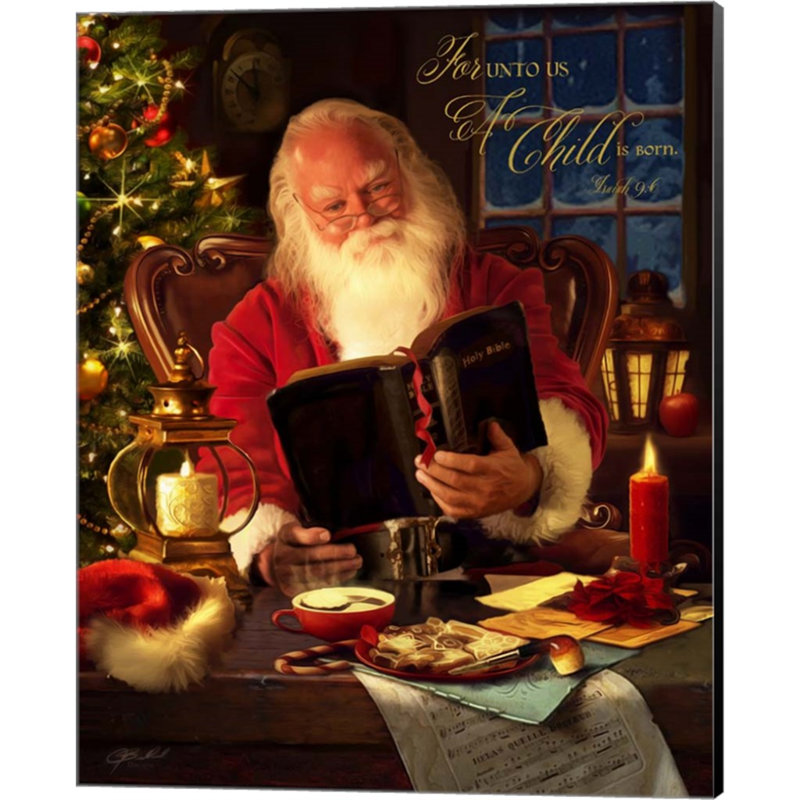 «Santa» par Jason Bullard, art mural sur toile