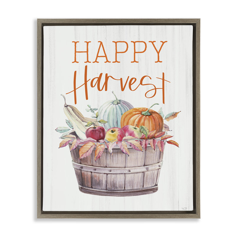 Cadre flottant panier Happy Harvest, design par Lux + Me Designs, Cadre flottant orme Montalcino, H 21 po x l 17 po