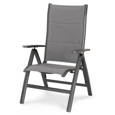 Lathan Foldable Outdoor Patio Dining Armchair