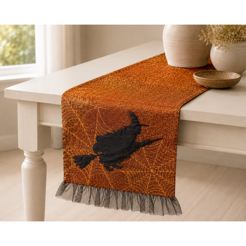Sanderlin Halloween Table Runner, 36" L x 13" W, Candy Corn