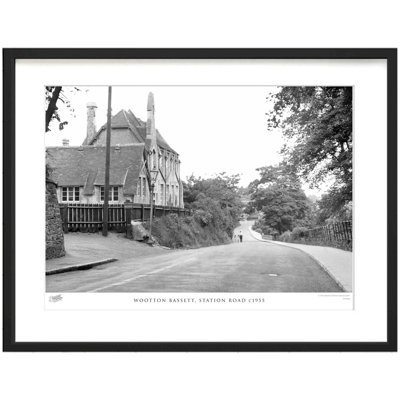 Wootton Bassett, Station Road C1955 - Single Picture Frame Print