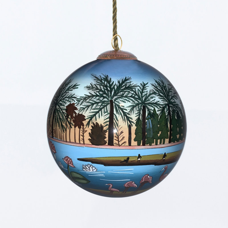Boule de flamants roses Ornamnet