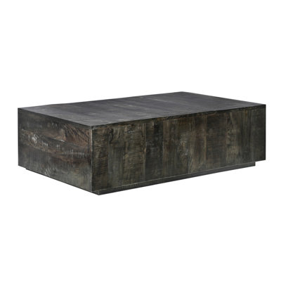 Charcoal Grey Mango Solid Wood Desk - , Stylish Design Fascinating Dark Brownish Coffee Feature