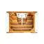 Meuble-lavabo en teck de 30 po EcoDecors Curvature-28989812