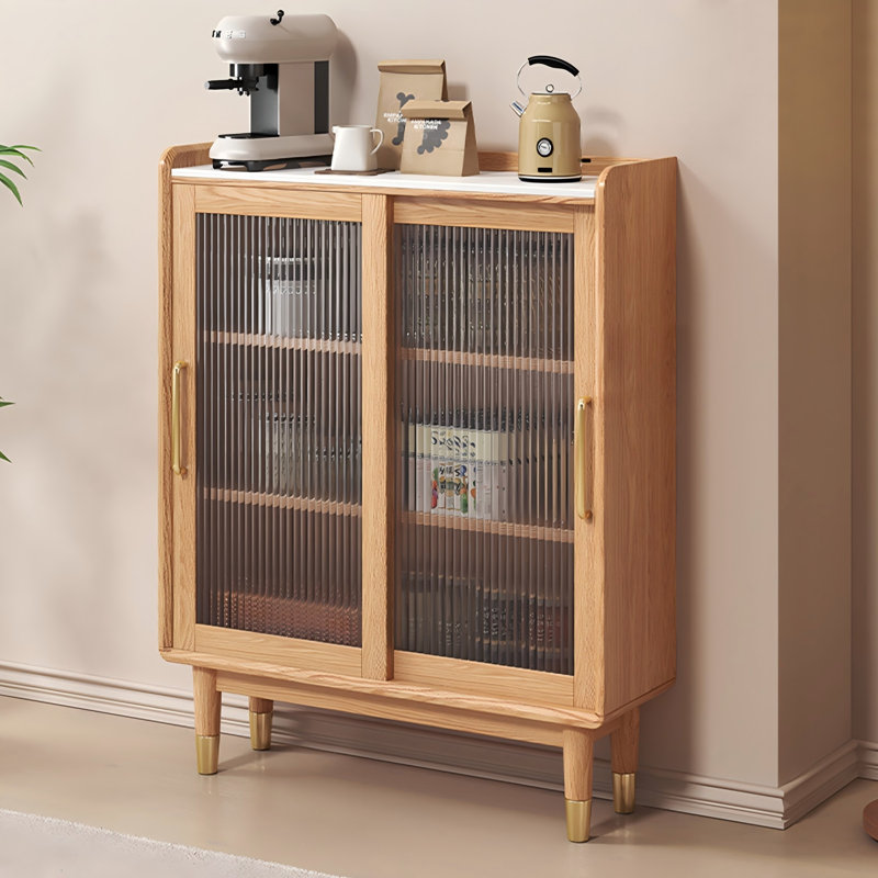 Buffet brun en bois massif 27,56 po Toona