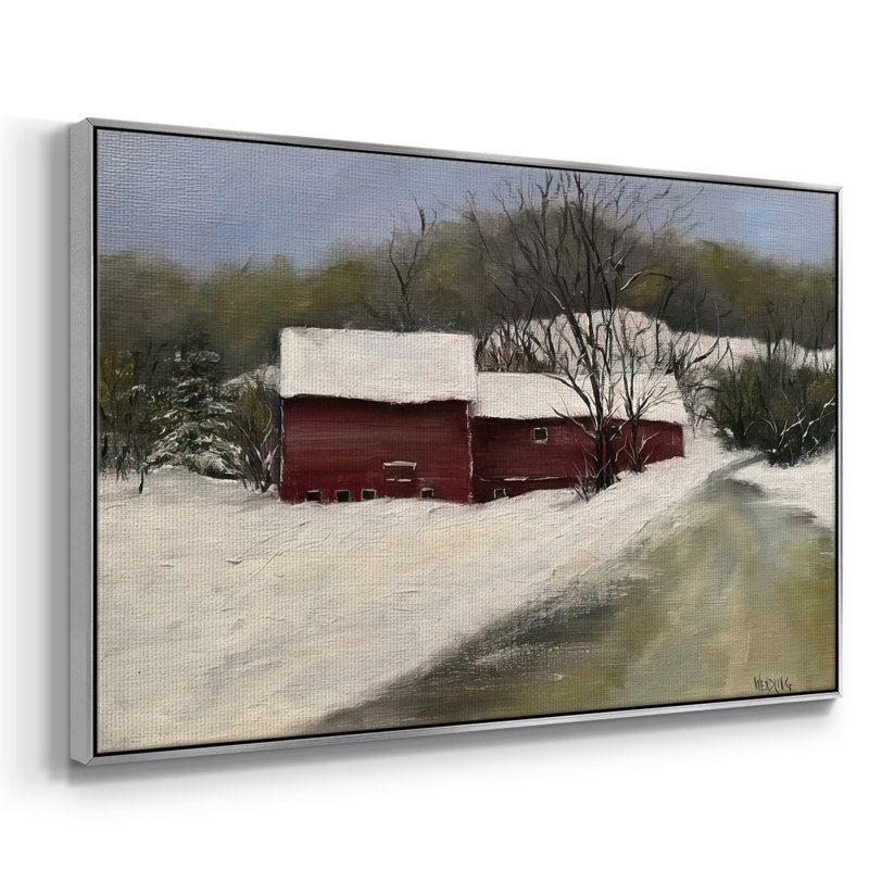 Winter Homestead II, H 17 po x l 25 po x P 1,5 po, Argent