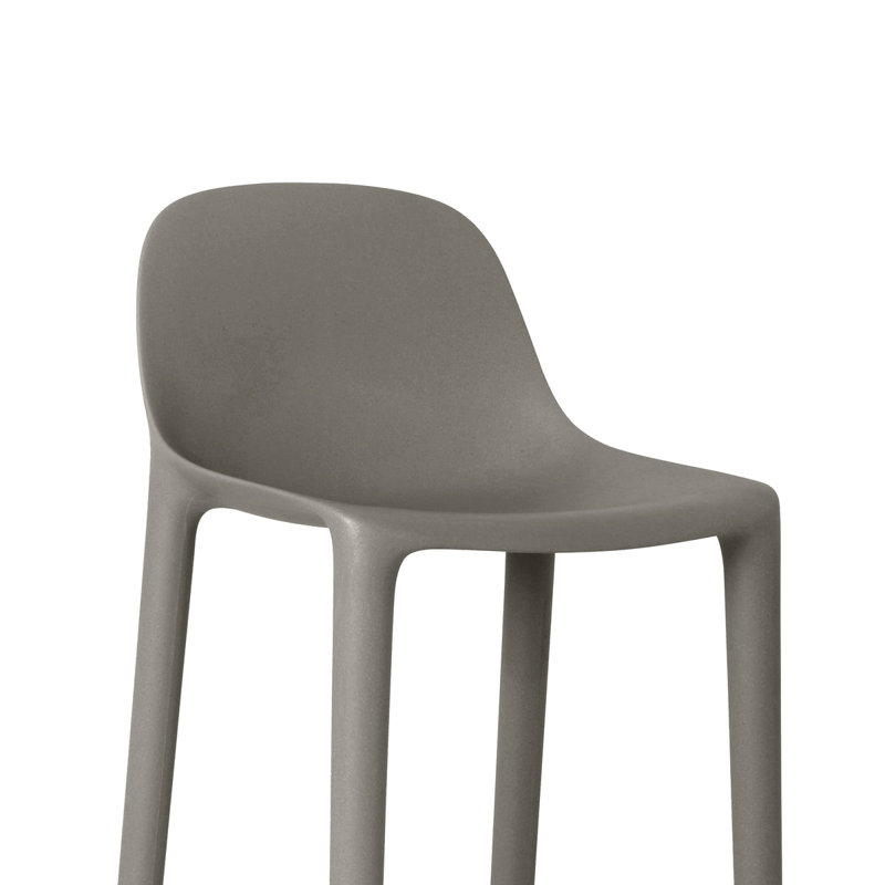 Broom Stool, Light Gray, Counter Stool (24" Seat Height)