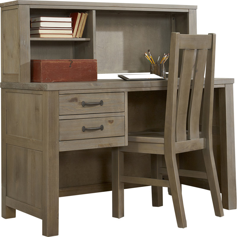 Bureau d'étude avec huche pour enfants Mateo, Bois flotté