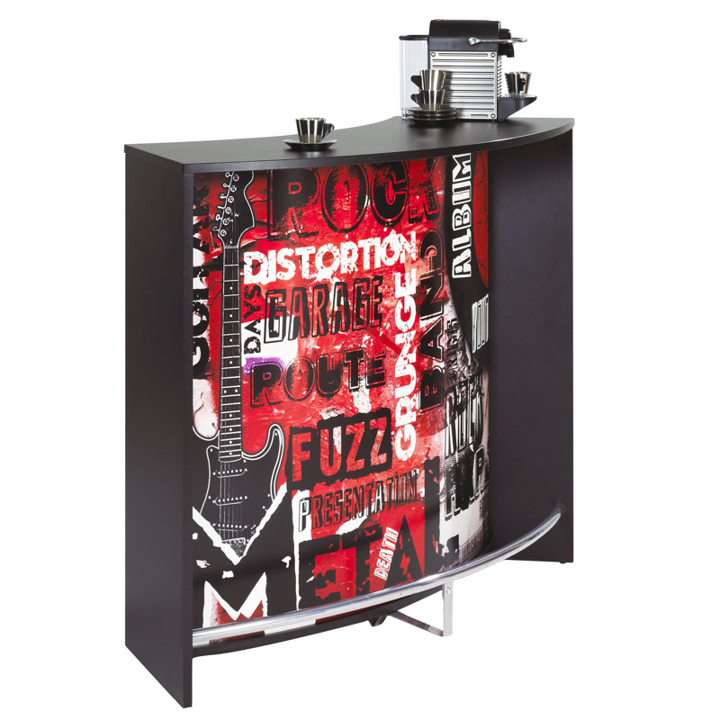 134.5cm Bar Cabinet, Black