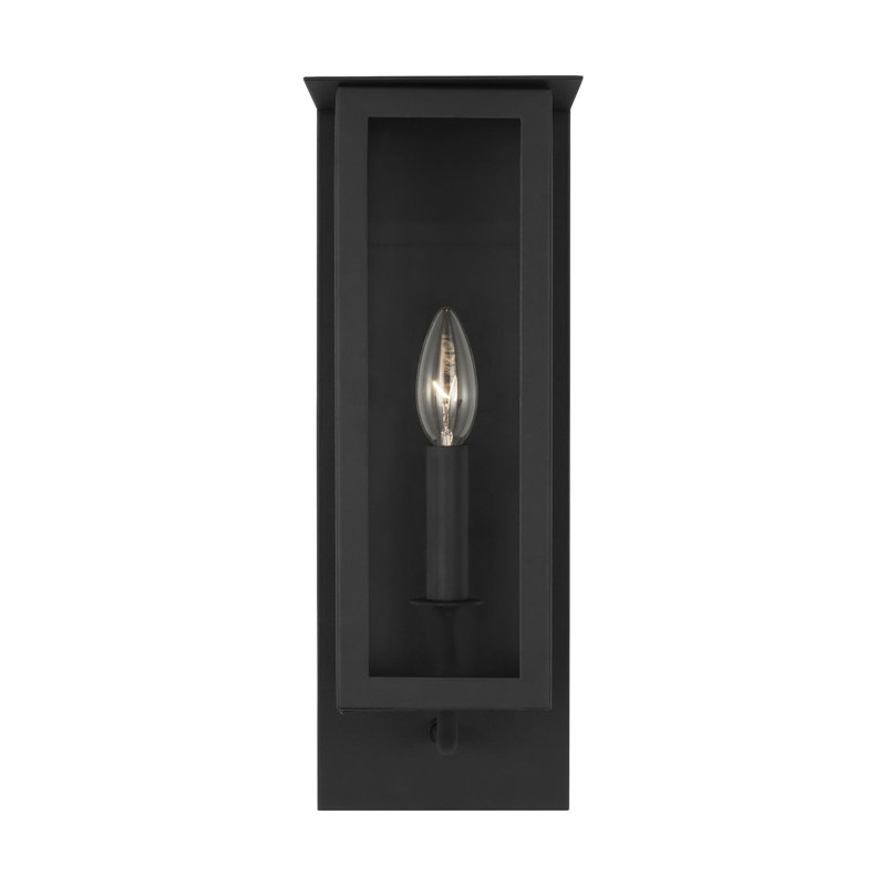 Lanterne 1 lumière Brenda texturée noir, H 15,13 po x l 5,38 po x P 6,75 po