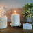 Hosley Set of 2 Whitewashed Iron Pillar Candle Holder Plates – 4-Inch Decorative Round Trays for Pillar Candles – Ideal for Weddings, Special Occasions, Home Décor, and Pedestal Displays-1279938056
