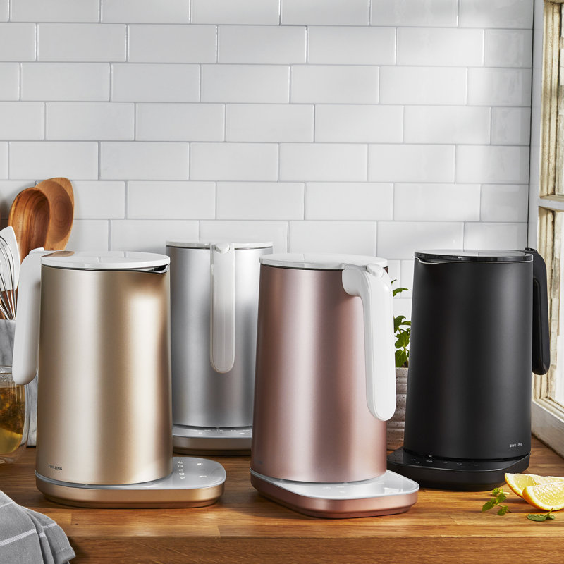 ZWILLING Enfinigy 1.56-Qt Cool Touch Stainless Steel Electric Kettle Pro, Tea Kettle, Rose