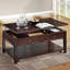 Table basse avec plateau relevable