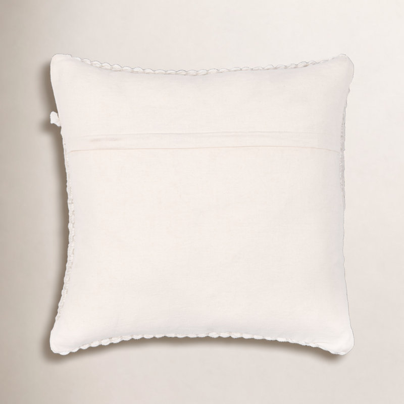 Sabirah Cotton Blend Throw Pillow, 22" x 22", Down