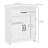 Modern Bathroom Cabinet, Bathroom Floor Cabinet with Doors, White