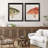 Green/Red Fish Framed Art