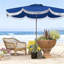 Parasol de patio 8 pi avec manivelle, 8 baleines et bouton poussoir inclinable | Idée de cadeau