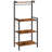 Kitchen Bakers Rack 4 Tiers Coffee Bar Station with Storage