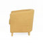 Fauteuil club en polyester rembourré avec quatre pieds en bois