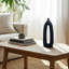 Vase en grès décoratif en céramique avec un design ajouré moderne - Accent contemporain pour des intérieurs élégants-1025307496