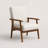 Bridgeview Mid Century Upholstered Accent Chair-1404171789