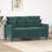 vidaXL 2-seater Sofa Black Velvet (100% polyester), Metal, Textilene-521748079-521748074