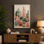 Desert Garden Bloom Botanical 1 Piece Wrapped Canvas Wall Art-866900025-866900026