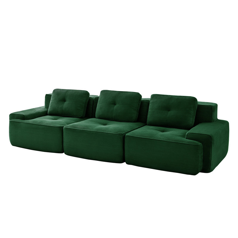 Canapé modulaire moderne 117 "pour salon 117", Vert