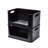 iDesign Plastic Large Open Front Garage Storage Eco Bin with Handles, Set of 2 , Matte Black