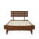 Caden Solid Wood Platform Bed with Adjustable Headboard, Mid-Century Modern