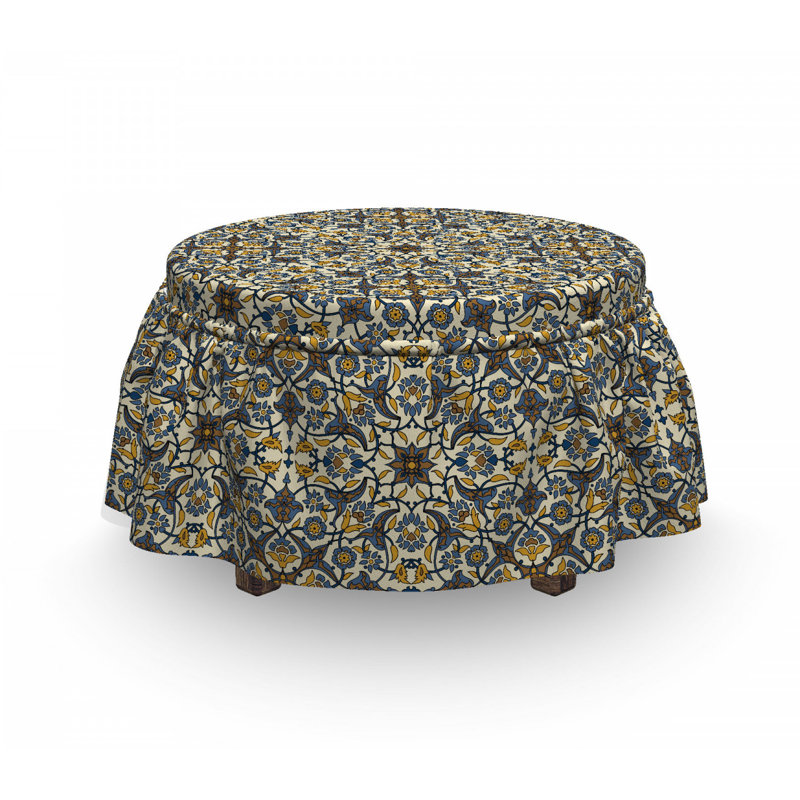 Box Cushion Ottoman Slipcover