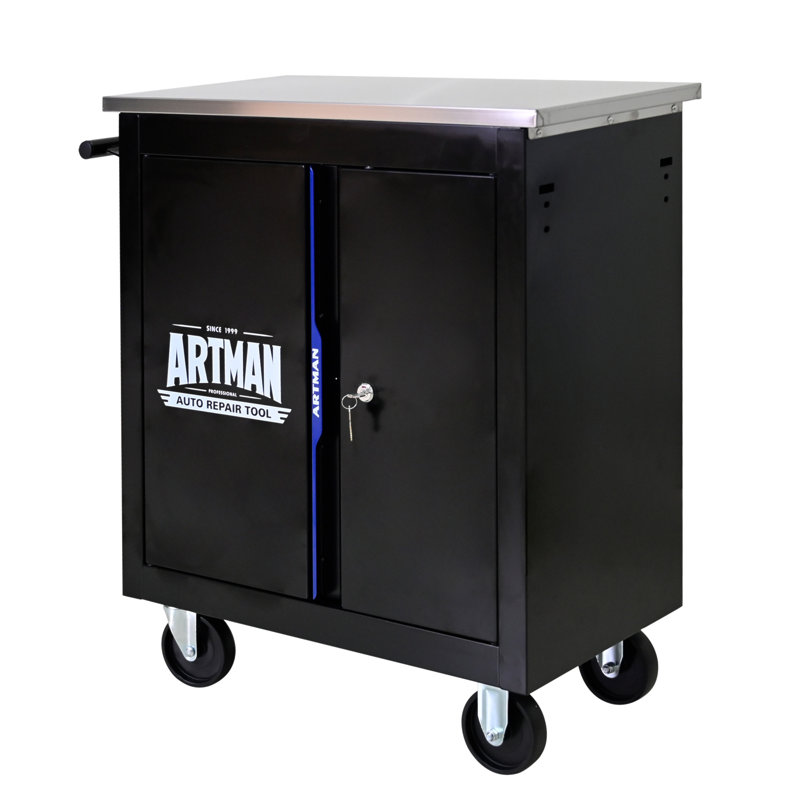 Movable Lockable Double Door Partition With Lock Multi-Functional Hardware Storage Tool Car Auto Repair Locker