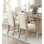 Ensemble de chaises de salle à manger modernes et confortables avec siège rembourré en chenille beige moelleux
