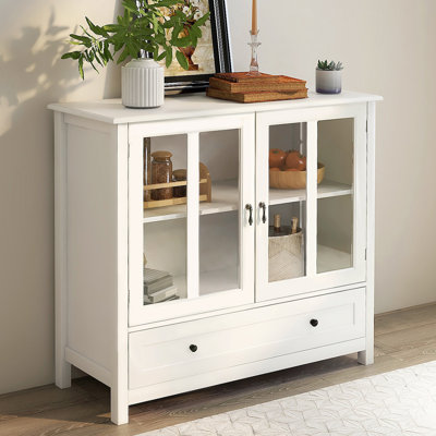 Armoire de rangement avec tiroir 39,3 "de large à 2 portes avec tiroir